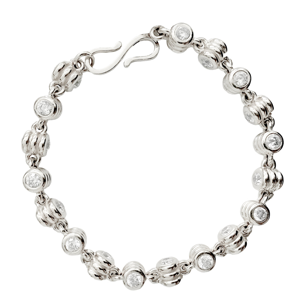 Anchor Diamond Wide Link Bracelet