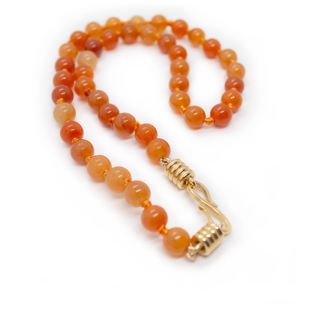 Orange Aventurine Strand Necklace