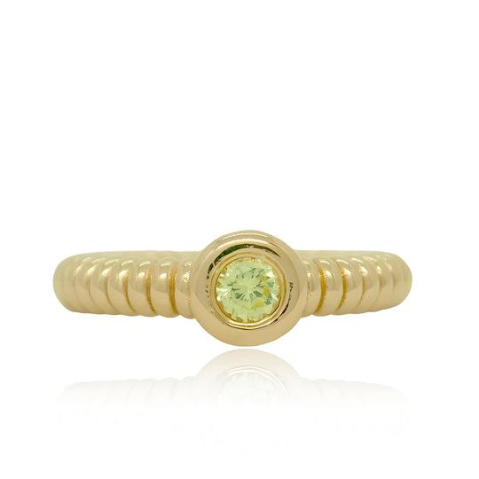 Anchor Peridot Ring