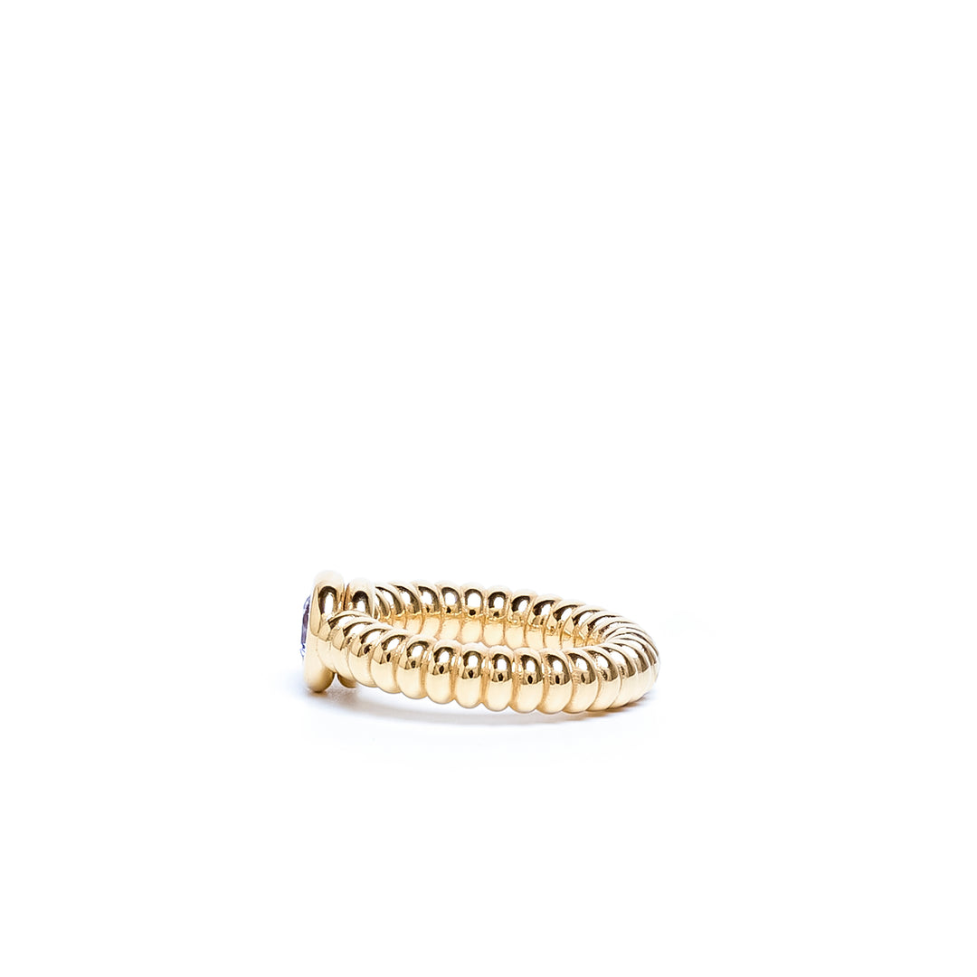 Anchor Amethyst Wide Ring