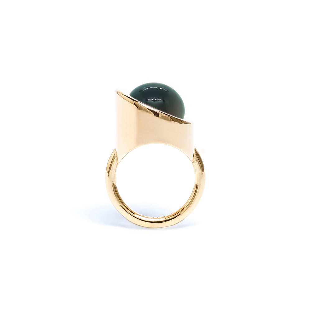 Compass Agate Ring