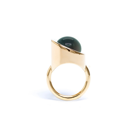 Compass Agate Ring