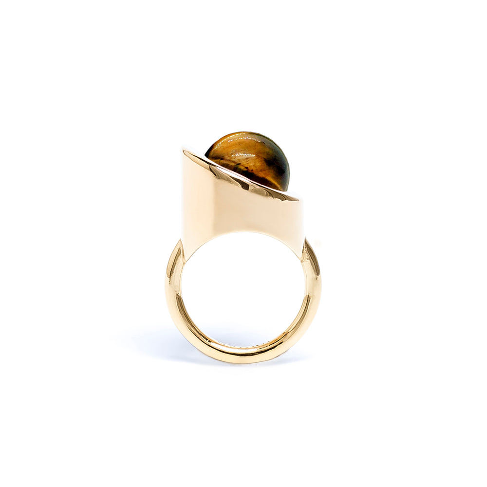Compass Tiger's Eye Ring