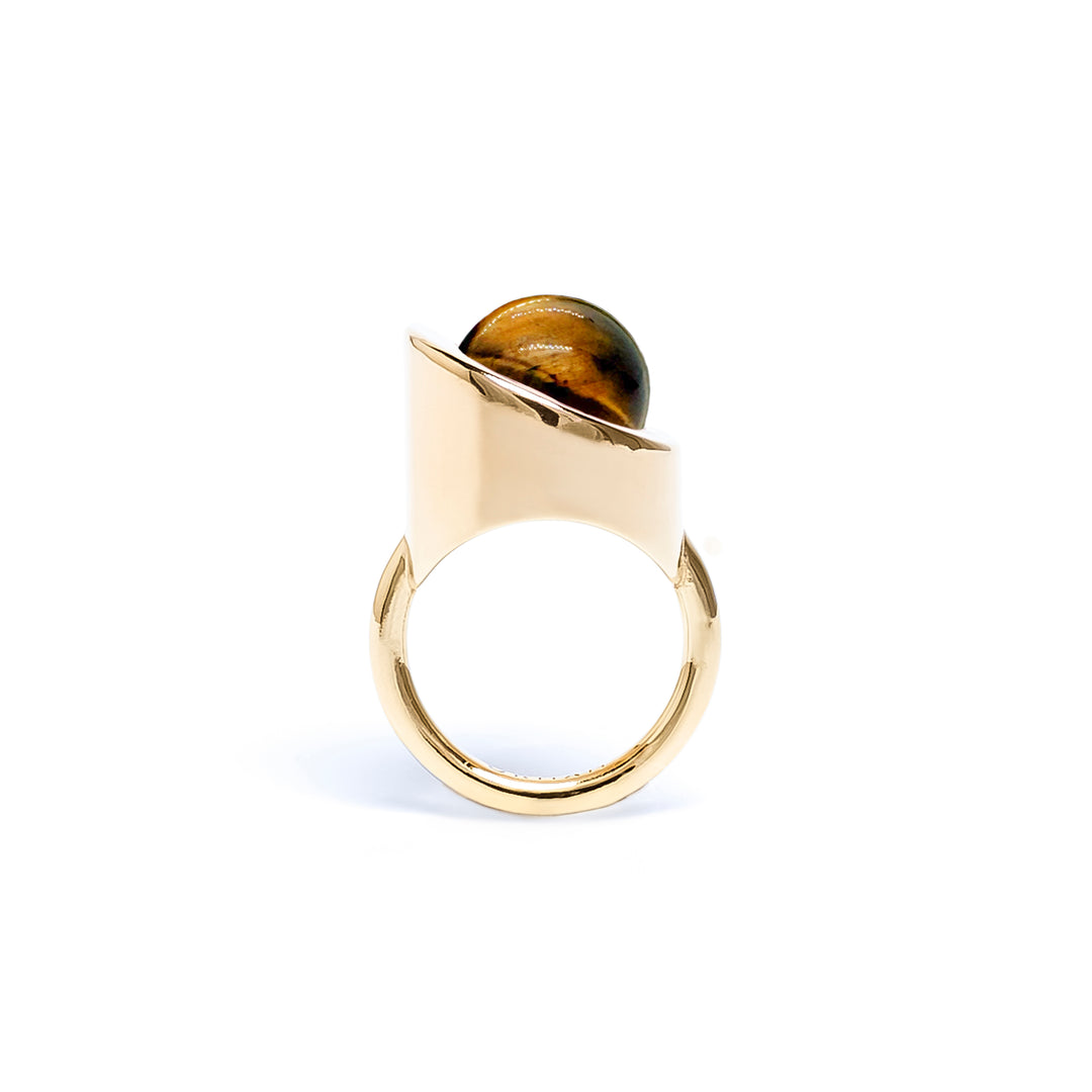 Compass Tiger's Eye Ring