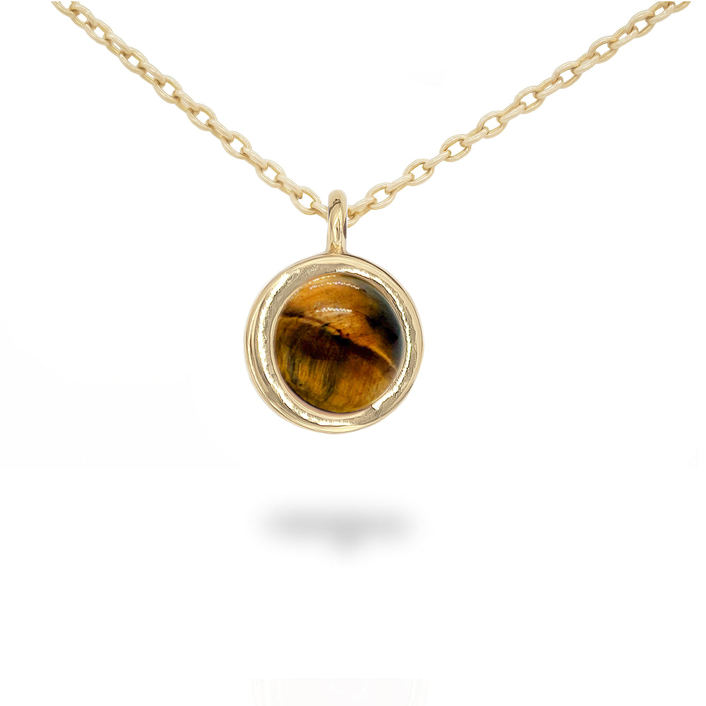Compass Tiger's Eye Pendant