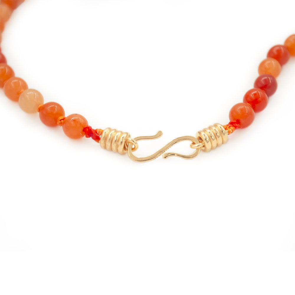 Orange Aventurine Strand Necklace