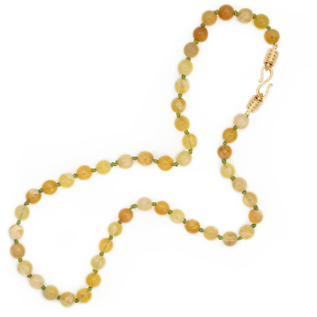Yellow Opal Strand Necklace