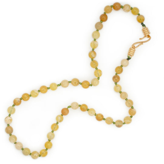 Yellow Opal Strand Necklace