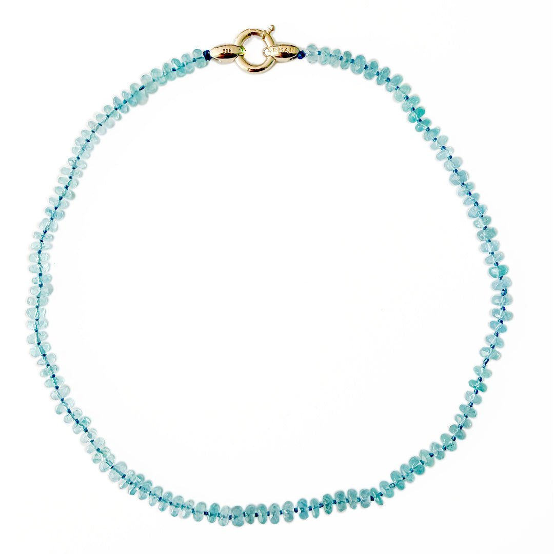 Apatite Faceted Bead Necklace