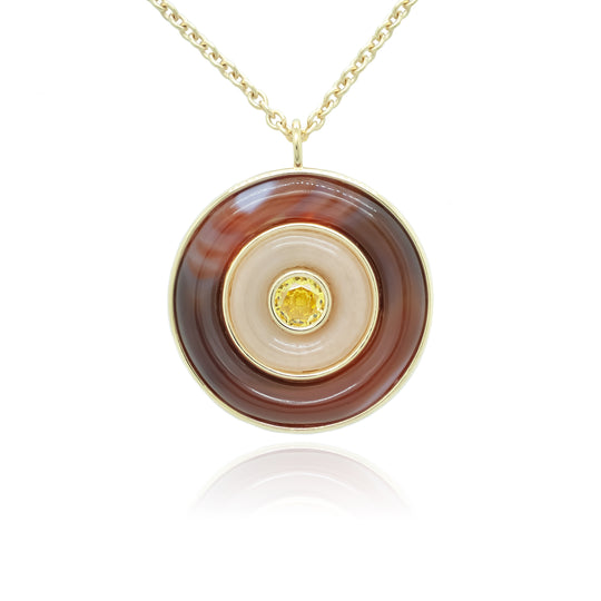 Ripples Citrine Large Necklace