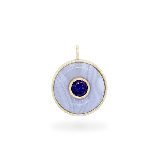 Ripples Amethyst Small Pendant