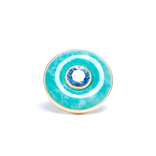 Ripples Blue Topaz Large Ring