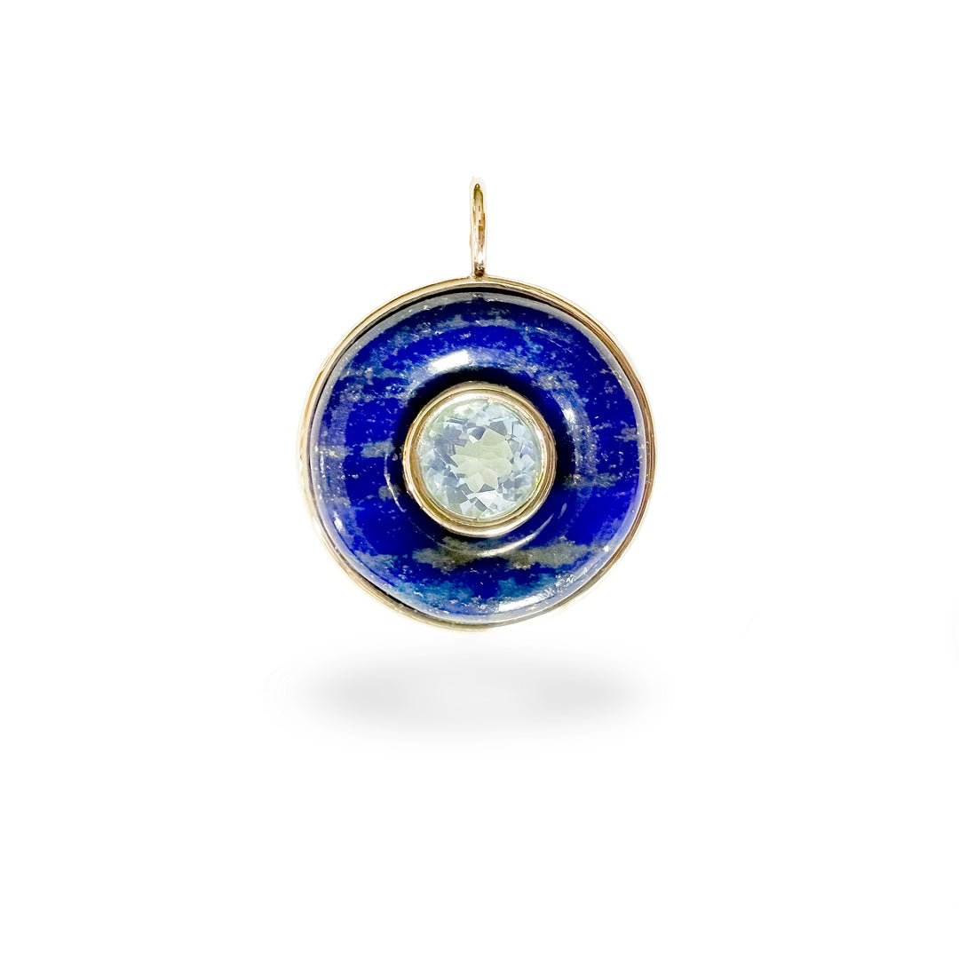 Ripples Blue Topaz Midi Pendant