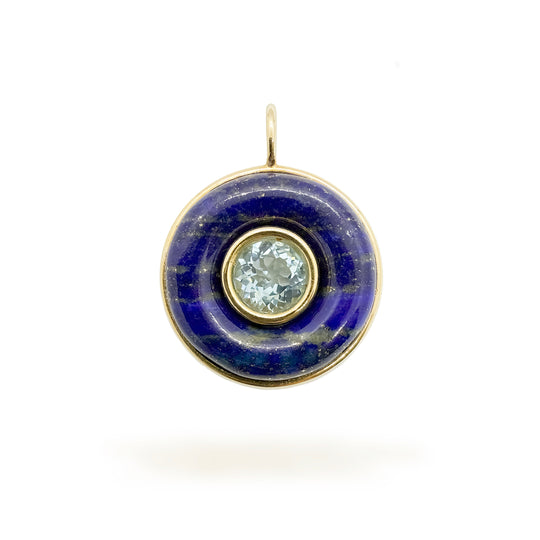 Ripples Blue Topaz Midi Pendant
