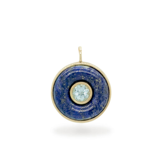 Ripples Blue Topaz Small Pendant