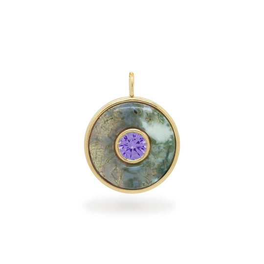 Ripples Amethyst Small Pendant