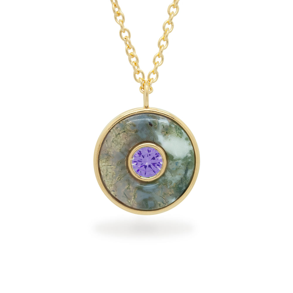 Ripples Amethyst Small Pendant