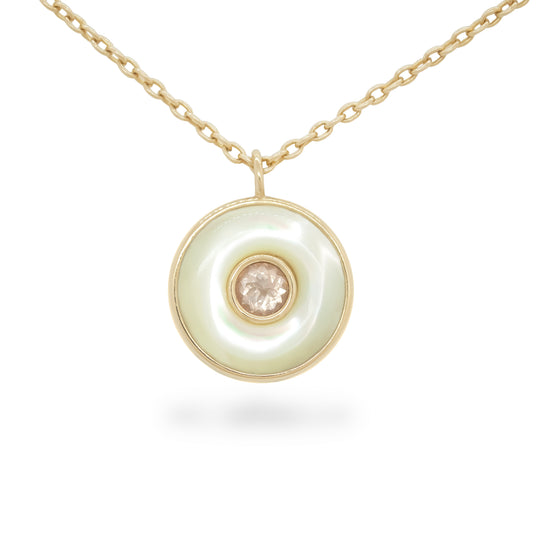 Ripples Morganite Small Pendant