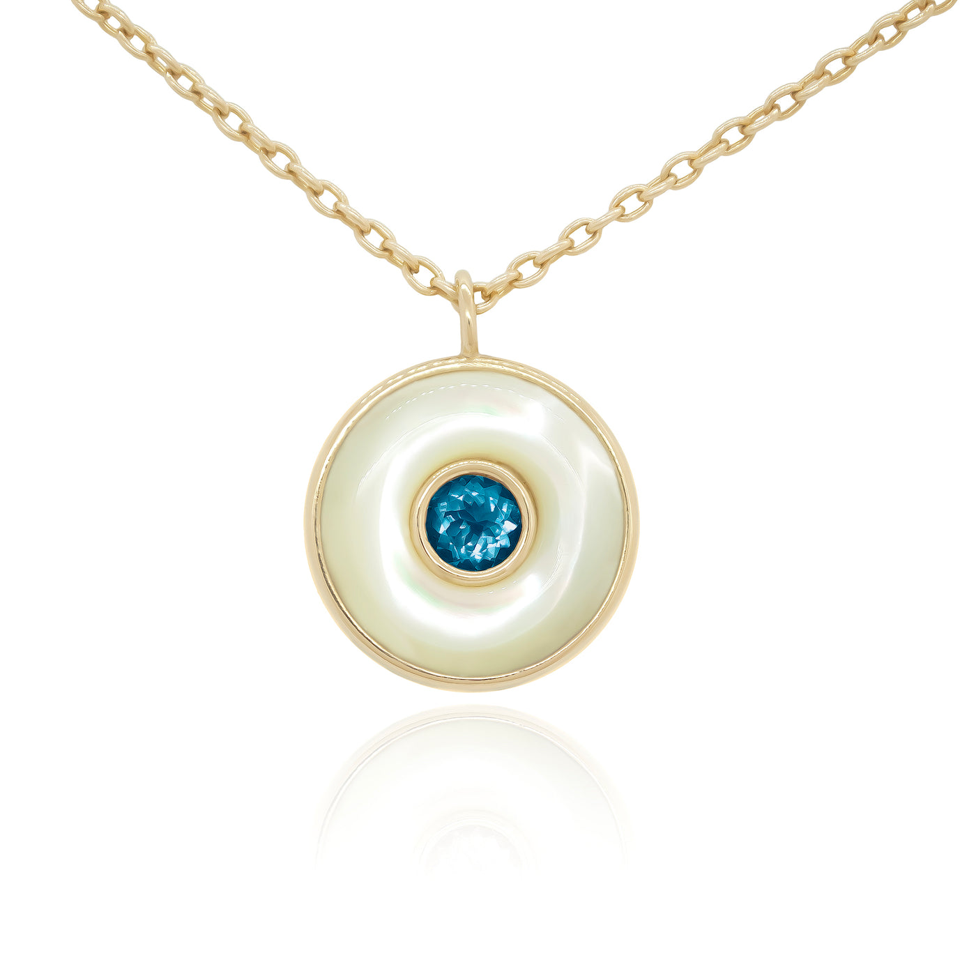 Ripples Blue Topaz Small Necklace
