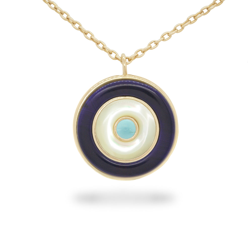 Ripples Evil Eye Pendant