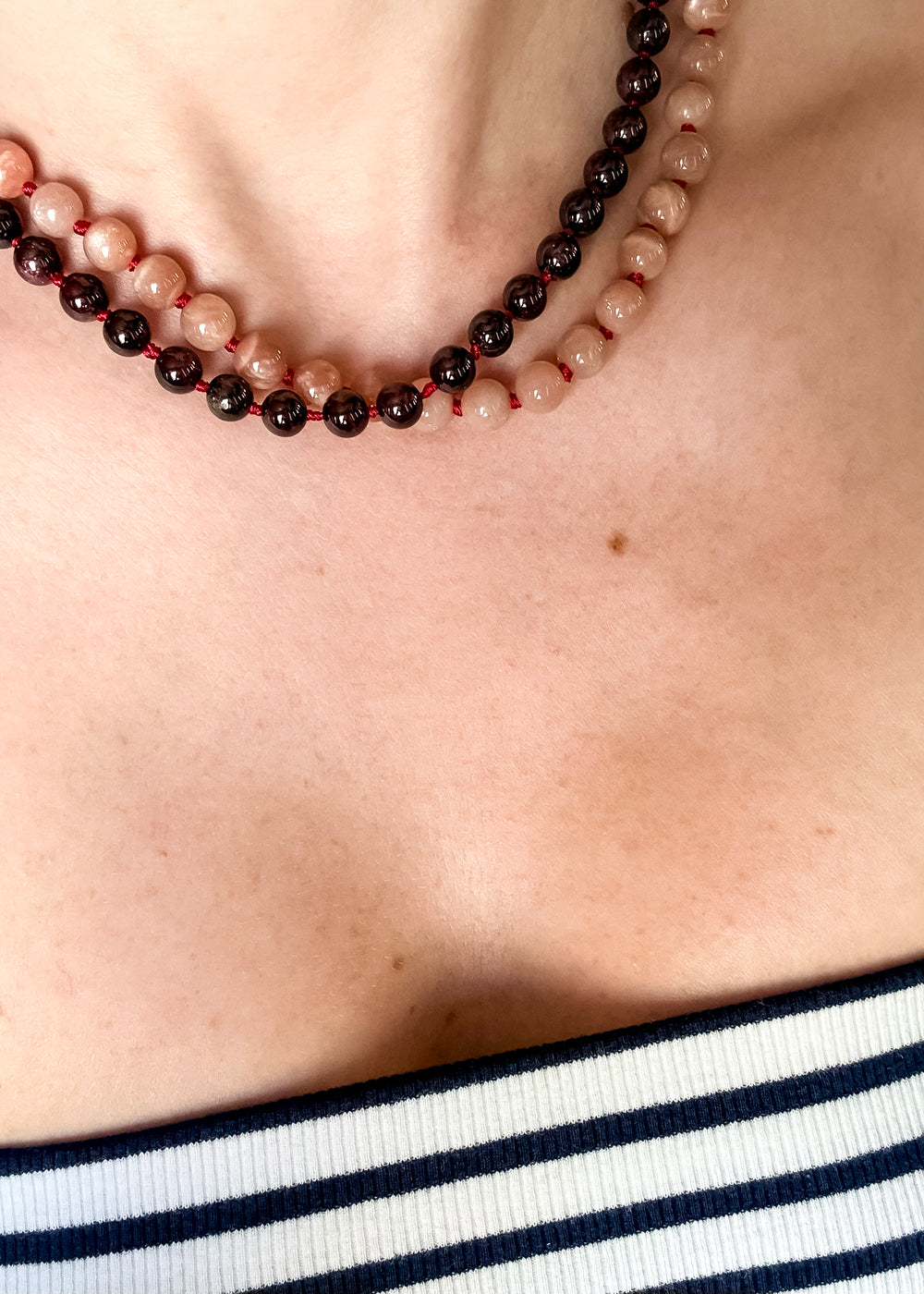 Garnet Strand Necklace