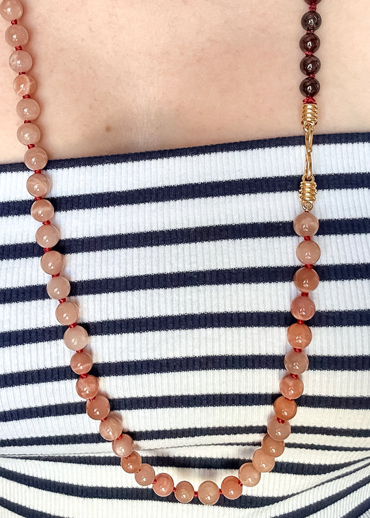 Moonstone Strand Necklace