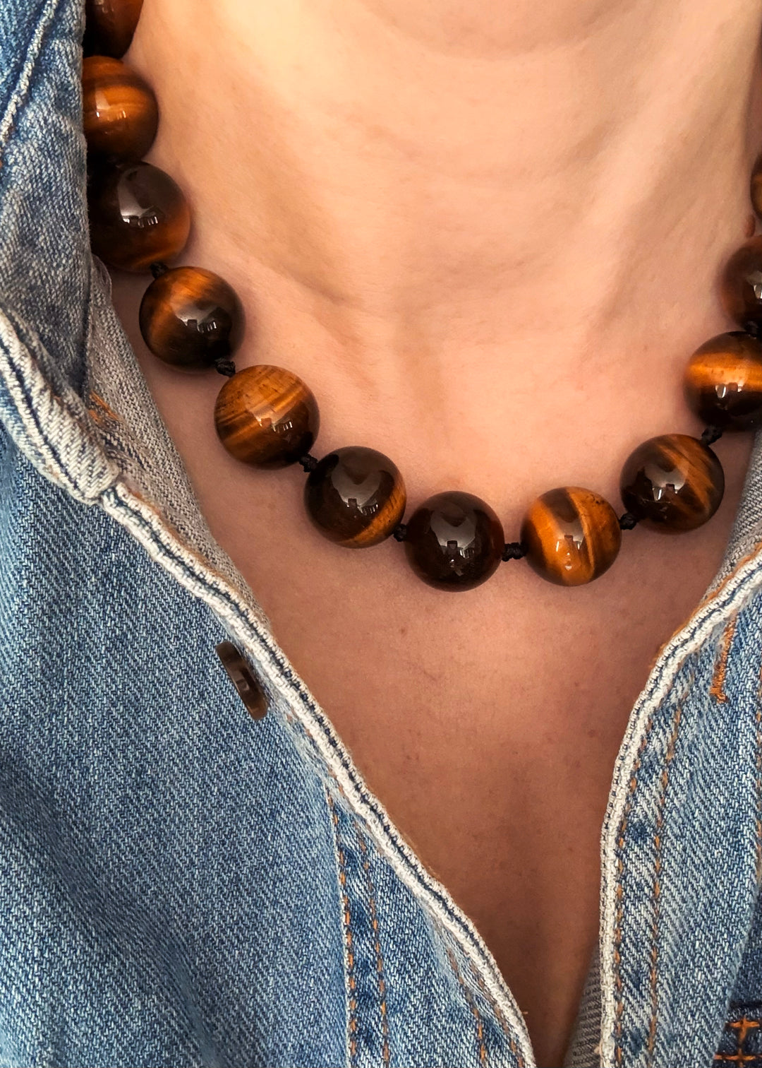 Tiger's Eye Strand Necklace