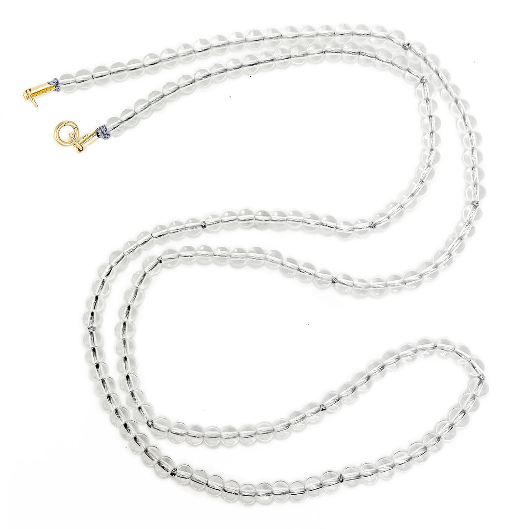 Crystal Quartz Bead Necklace