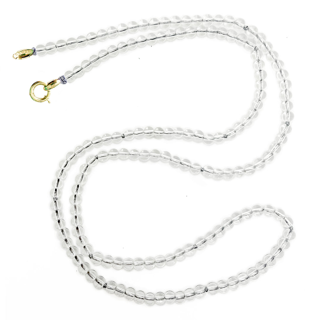Crystal Quartz Bead Necklace