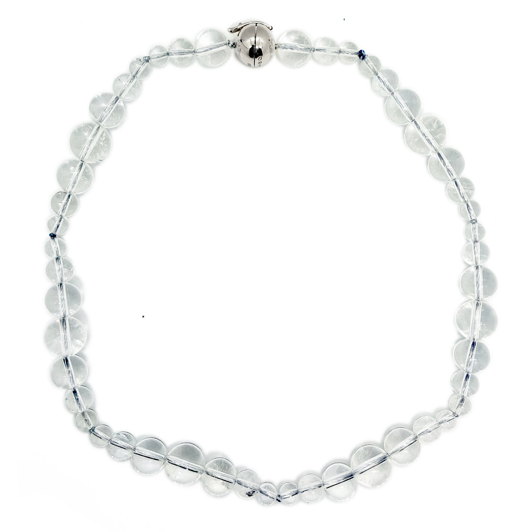 Crystal Quartz Dew Beaded Necklace