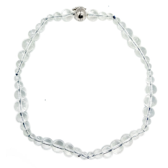 Crystal Quartz Dew Beaded Necklace