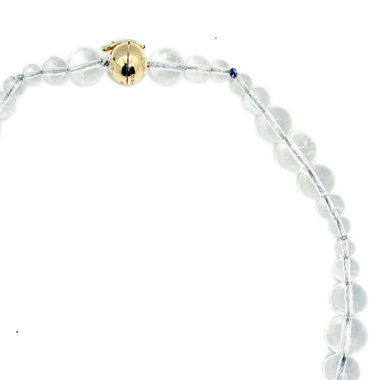 Crystal Quartz Dew Beaded Necklace