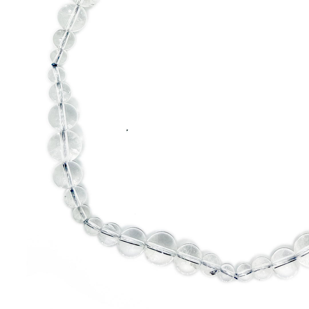 Crystal Quartz Dew Beaded Necklace