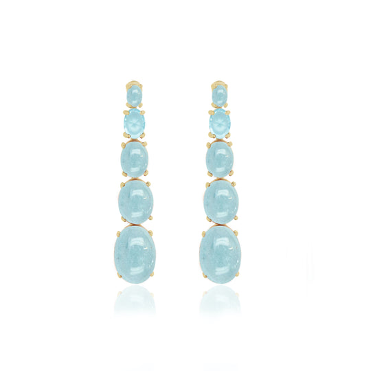 Beam Aquamarine Earrings