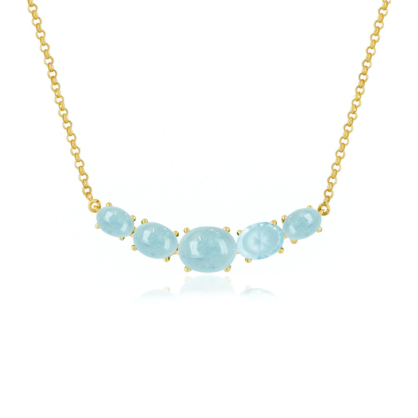 Beam Aquamarine Necklace