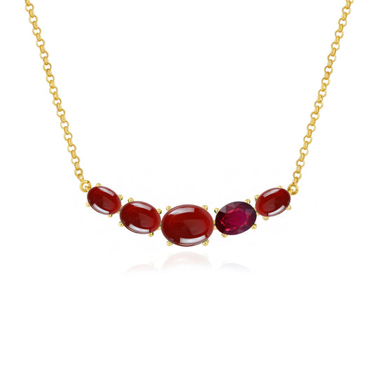 Beam Carnelian Necklace