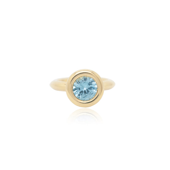 Aquamarine Small Bud Ring