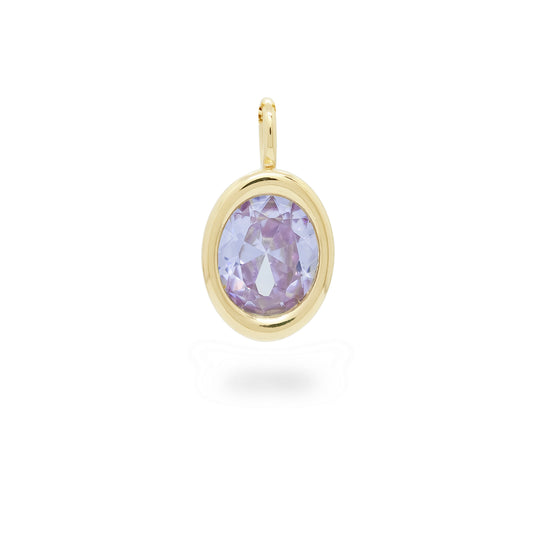 Amethyst Oval Bud Pendant