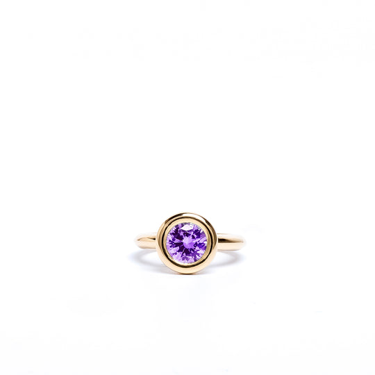 Amethyst Small Bud Ring