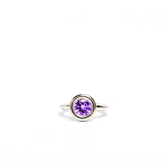 Amethyst Small Bud Ring