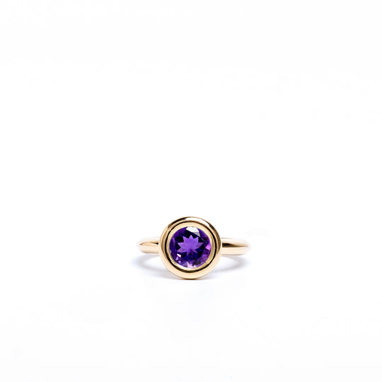 Amethyst Small Bud Ring