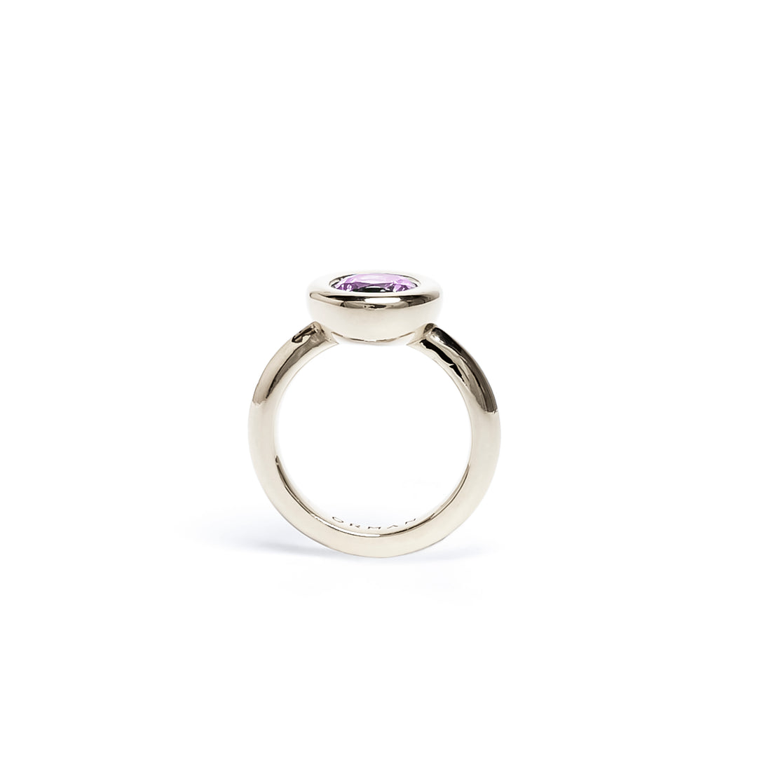 Amethyst Small Bud Ring