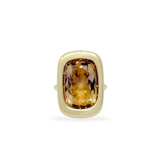 Ametrine Square Bud Ring