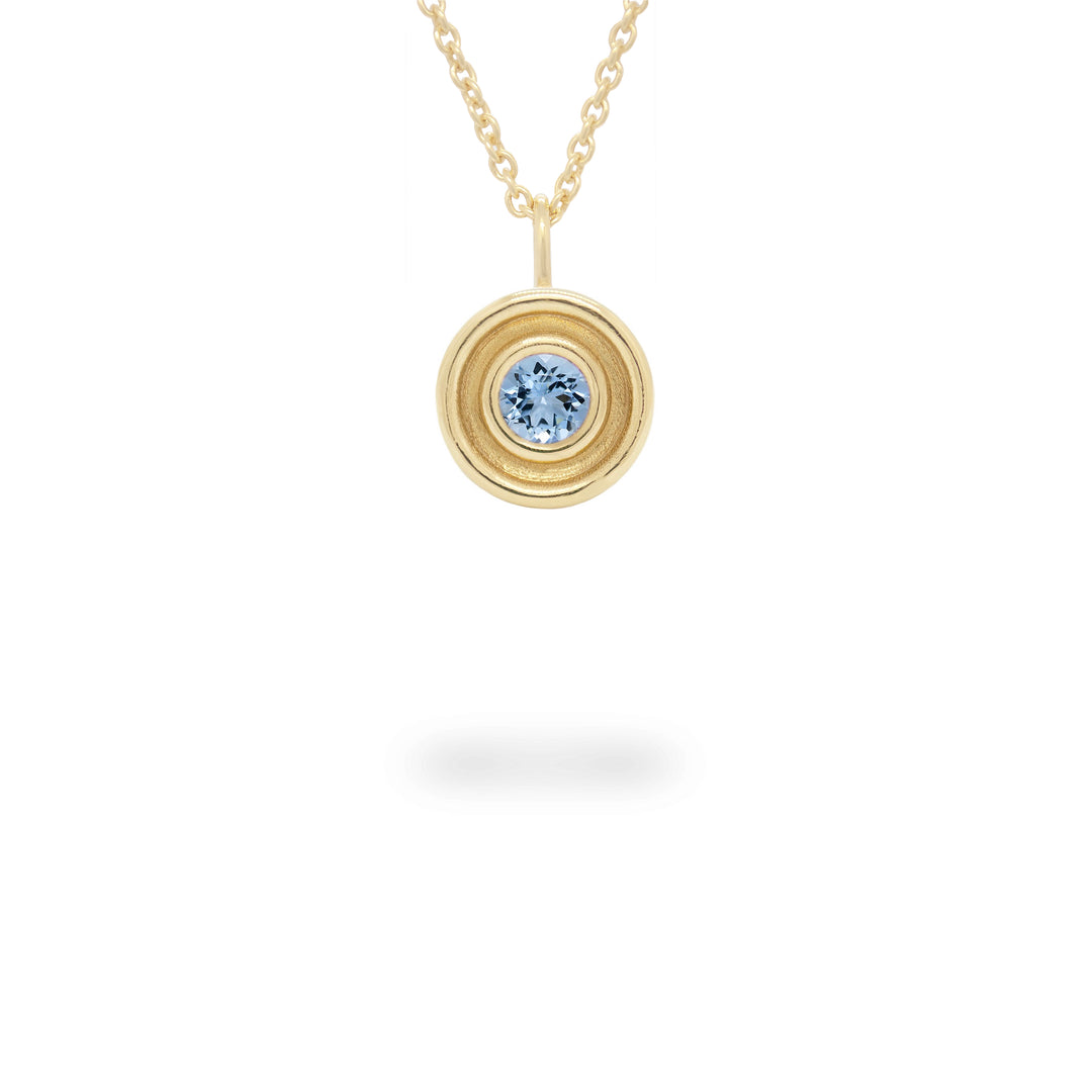 Aquamarine Flora Necklace