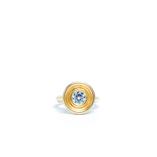 Aquamarine Flora Ring