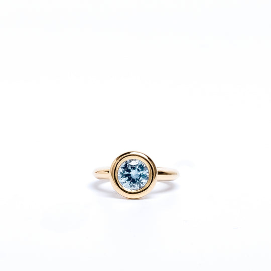 Aquamarine Small Bud Ring