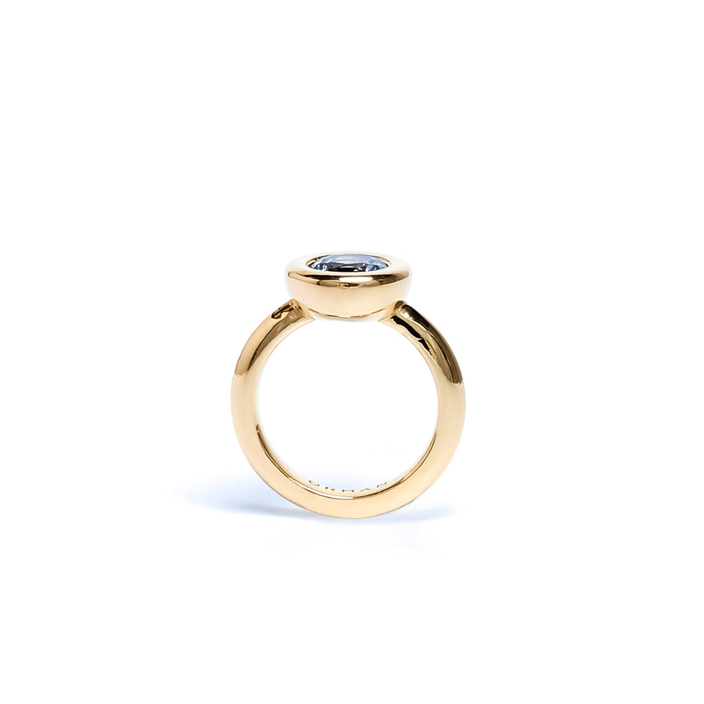 Aquamarine Small Bud Ring