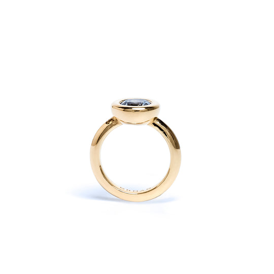 Aquamarine Small Bud Ring