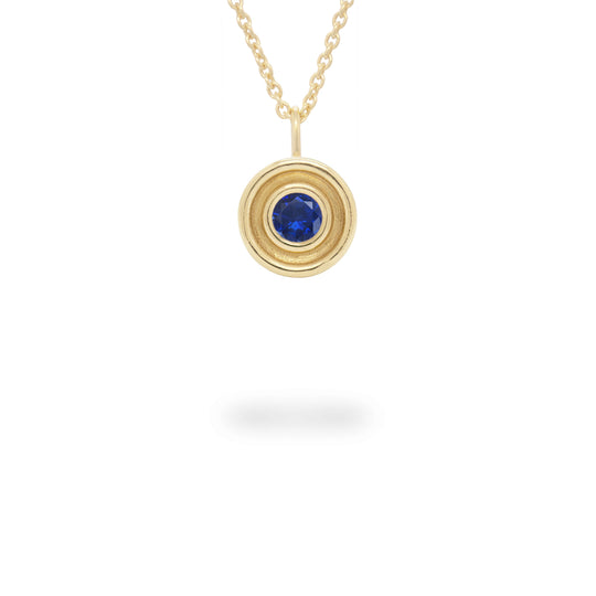 Blue Sapphire Flora Necklace