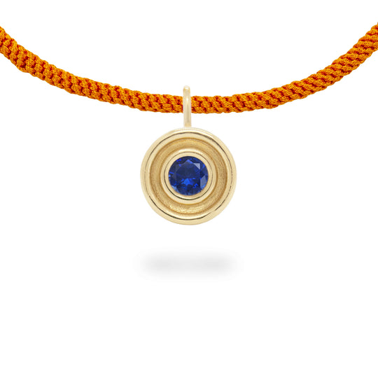 Blue Sapphire Flora Pendant
